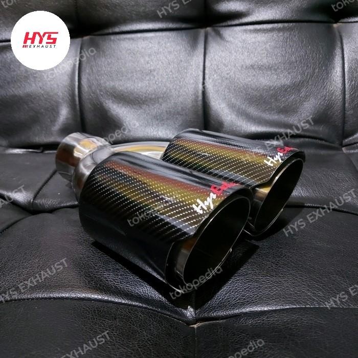 Tailpipe Carbon Diesel/Bensin 3.5" Muffler Cutter Innova VRZ Fortuner