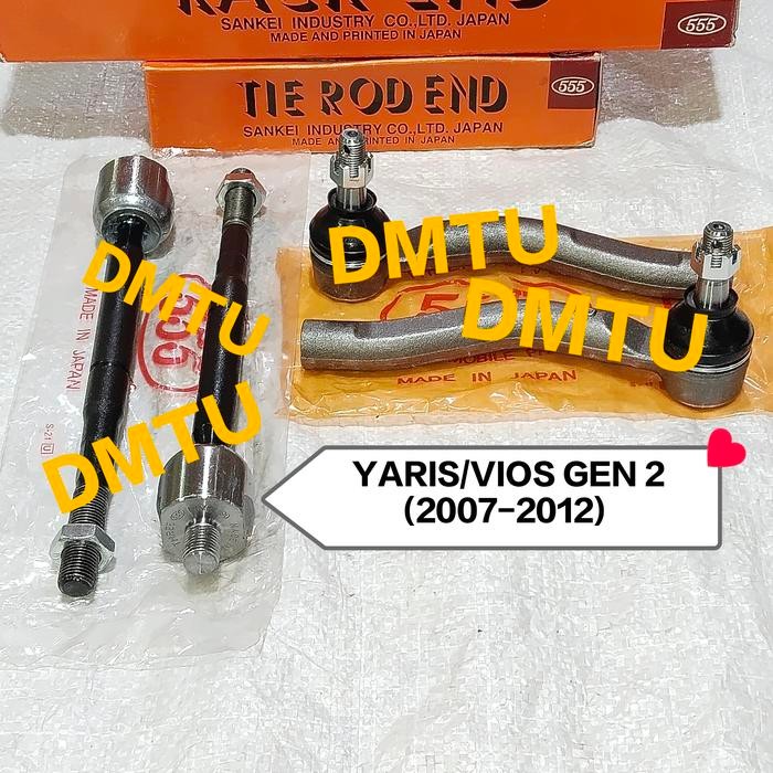 RACK END ASYY+TIE ROD END (4PC) TOYOTA YARIS VIOS GEN 2 (2007-2012) 555 JAPAN