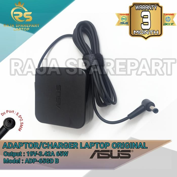 ADAPTOR CHARGER ORIGINAL ASUS EXA1208UH EXA1208EH PA-1650-48 19V 3.42A TERLARIS