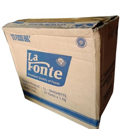

Kualitas Terjamin La Fonte Spaghetti 1Kg X 10Pcs