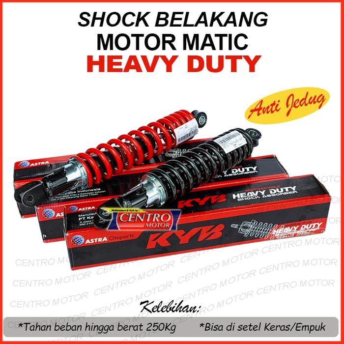 SHOCK BELAKANG MOTOR MATIC KYB HEAVY DUTY.