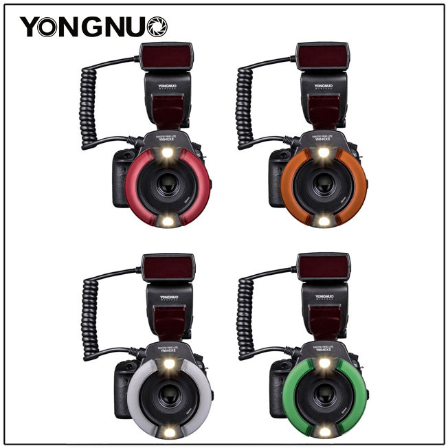 BEST SELLER Yongnuo YN14EX II Macro LED Ring Flash Light M/TTL with 52mm 58mm 67mm 72mm Adapter Ring