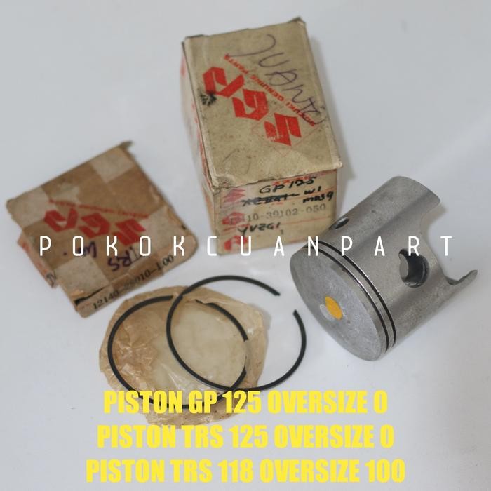 piston dan ring piston Suzuki GP 125 GP125 TRS TRZ os 0 50 100 SGP