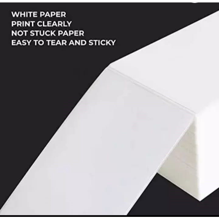 

Kertas Label Bare Lipat 100x150 mm isi Pcs & 1250 Pcs Hh Quality