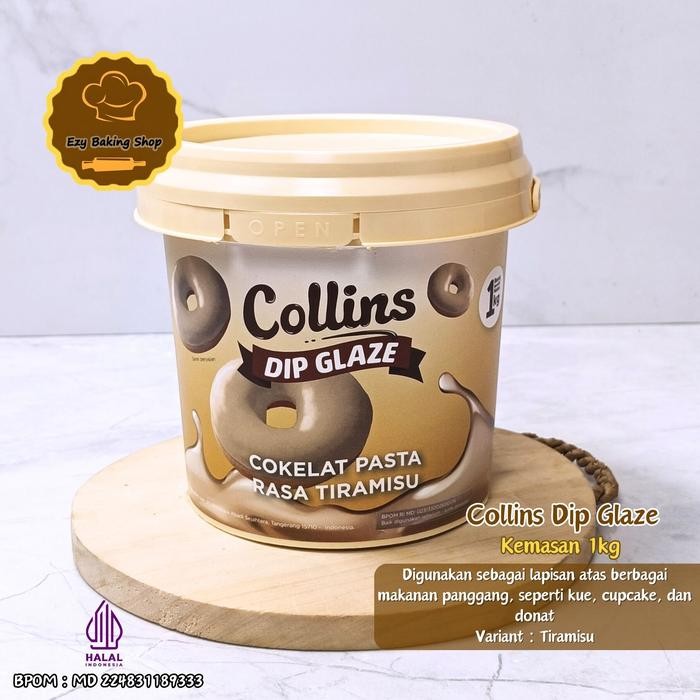 

PastikanTerjaminMutunya- Dip Glaze Collins Tiramisu 1kg / Topping Pisang / Glaze Donat