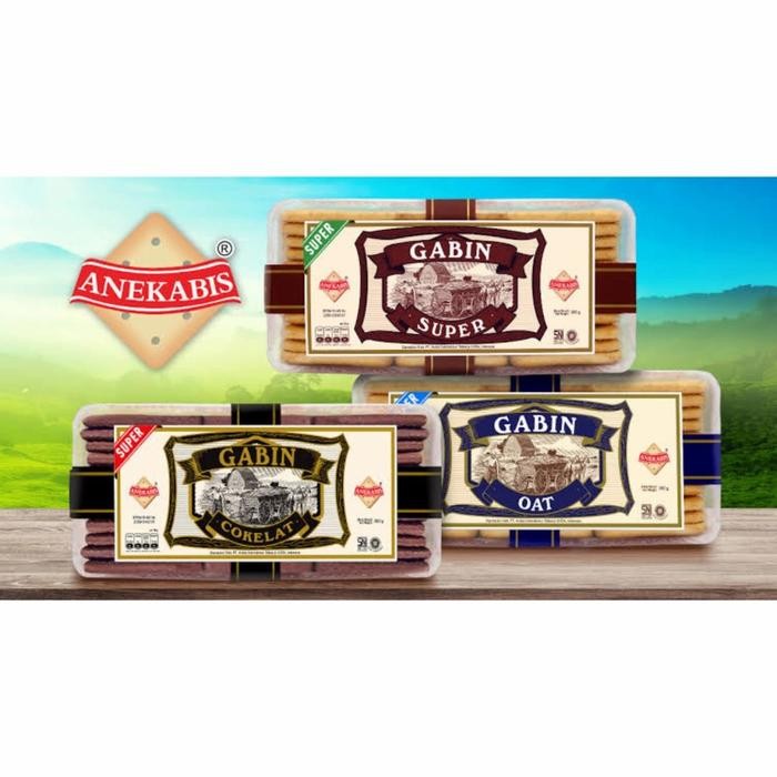 

PastikanTerjaminMutunya- Biskuit Gabin / Gabin Super Oat Coklat / Anekabis - 350g - Cokelat
