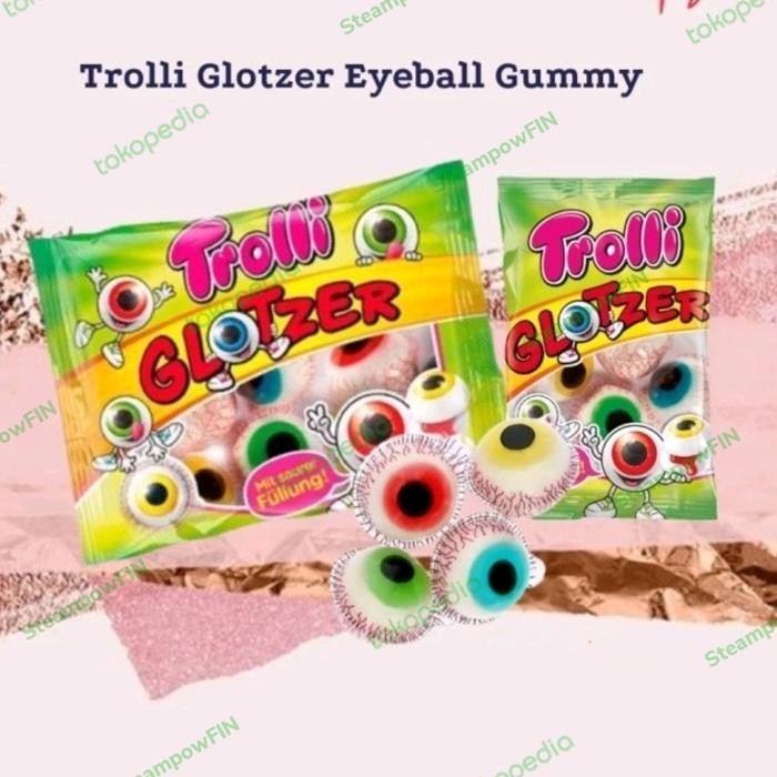

PastikanTerjaminMutunya- TROLLI Glotzer Eyeball Jelly Gummy Candy Permen Bola Mata Eye Balls