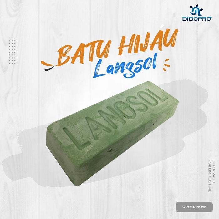 Ready LANGSOL Batu Poles Hijau / Batu Hijau / Batu Poles Sabun Stainless