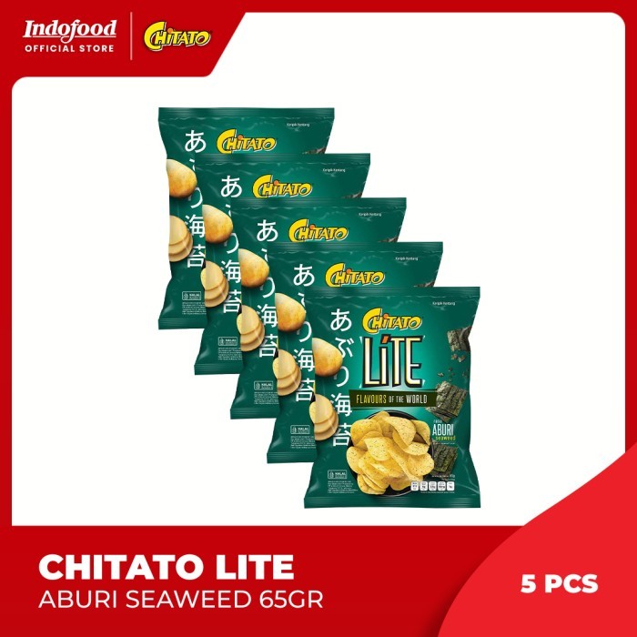 

PastikanTerjaminMutunya- 5 Pcs - Chitato Lite Aburi Seaweed 65gr