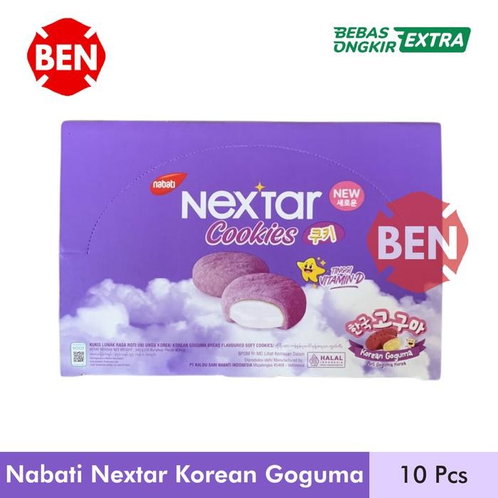 

PastikanTerjaminMutunya- Nabati Nextar KOREAN GOGUMA 1 Box 10 Pcs Cookies Roti Ubi Ungu Korea
