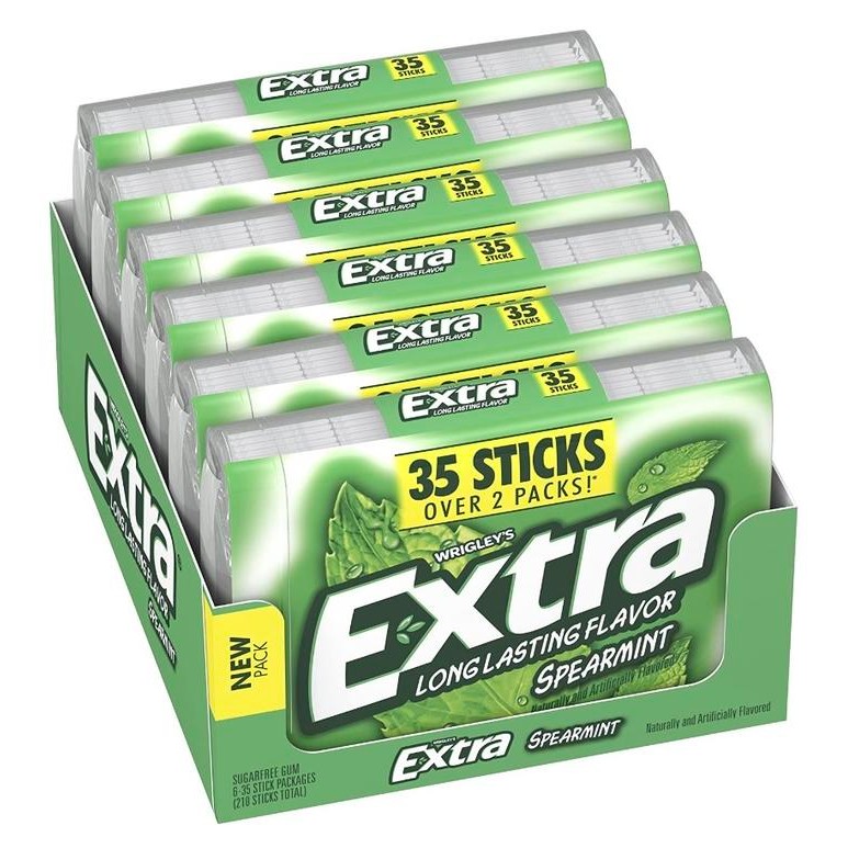 

PastikanTerjaminMutunya- EXTRA SPEARMINT SUGARFREE GUM, 35 COUNT - FROM USA