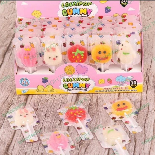 

PastikanTerjaminMutunya- Permen Gummy lollipop terbaru 30 pcs