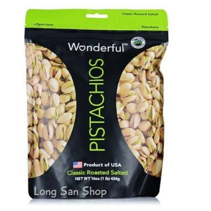 

PastikanTerjaminMutunya- PROMO!Wonderful-Classic Roasted Salted Pistachios 454 gr Kacang Import