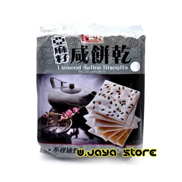 

PastikanTerjaminMutunya- Linseed Saline Biscuits (Yummy House) (Krekers dengan Biji Lin