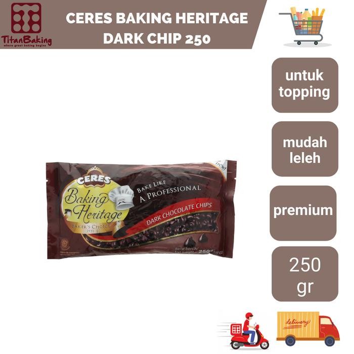 

PastikanTerjaminMutunya- CERES BAKING HERITAGE DARK CHIP 250