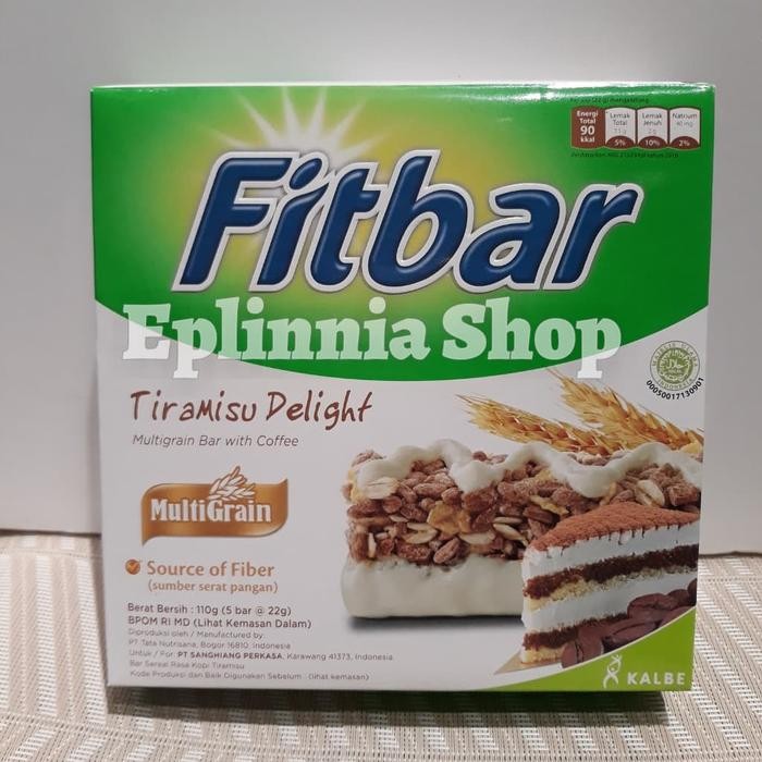 

PastikanTerjaminMutunya- Fitbar Fit bar Tiramisu Delight Multigrain Bar With Coffee 110 gr