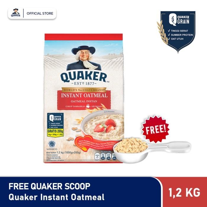 

PastikanTerjaminMutunya- Quaker Instant Oatmeal 1.2 kg Free Gift