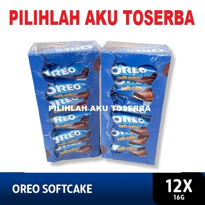 

PastikanTerjaminMutunya- Oreo Soft Cake Bolu Cokelat 16 gr - 1 Box Isi 12 pcs ( HARGA 1 BOX )