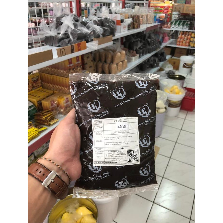 

PastikanTerjaminMutunya- Yu ai kacang merah 1 kg red bean paste isian roti filling bread