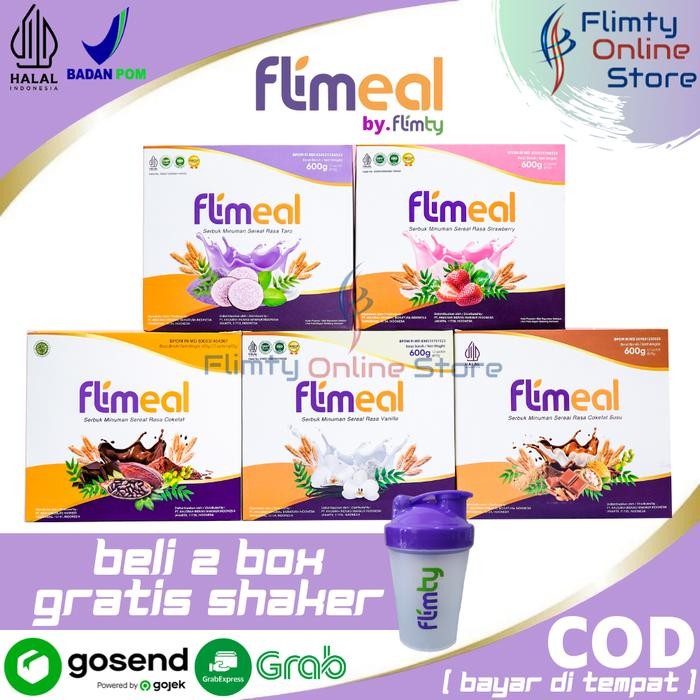 

PastikanTerjaminMutunya- 1 Box FLIMEAL Meal Replacement by Flimty isi 12 sachet - minuman diet