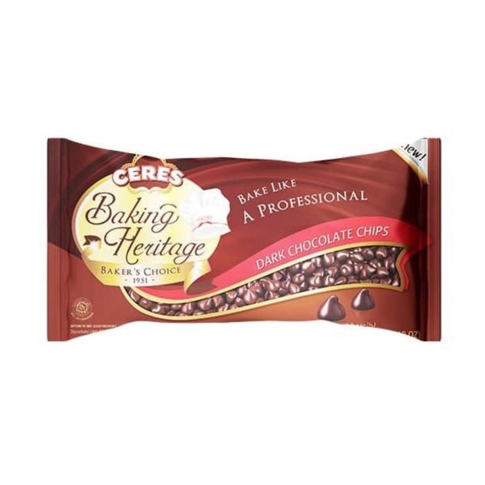 

PastikanTerjaminMutunya- Ceres Baking Heritage Dark Chocolate Chips 250gram