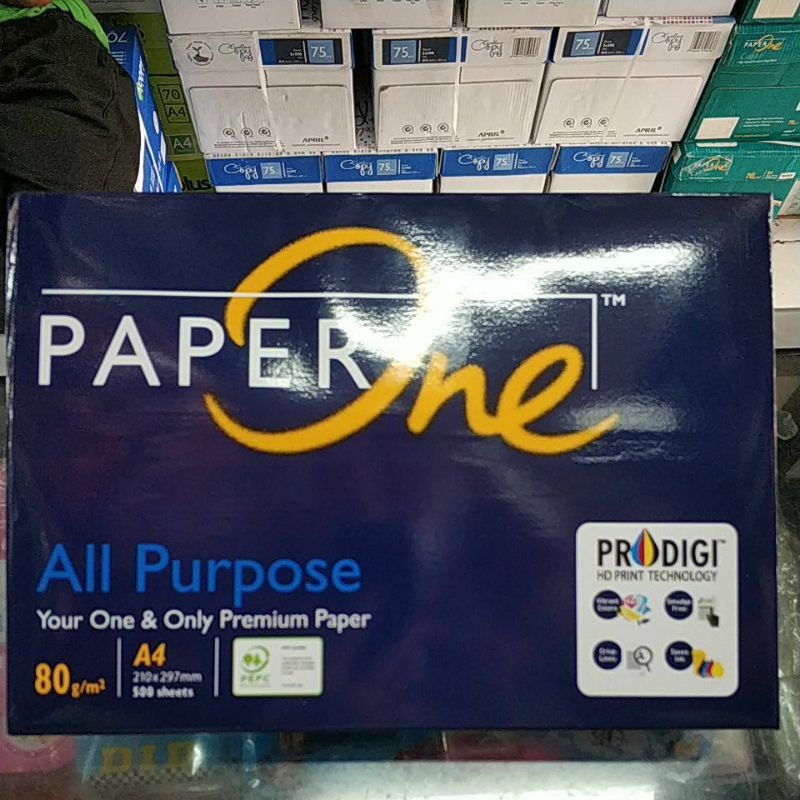 

KERTAS A4 80 GRAM PAPER ONE