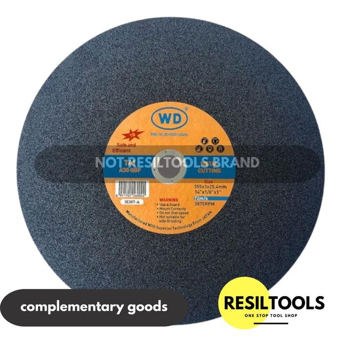 Cutting Wheel 14 Inch WD Batu Mata Gerinda Potong Besi Metal Resibon