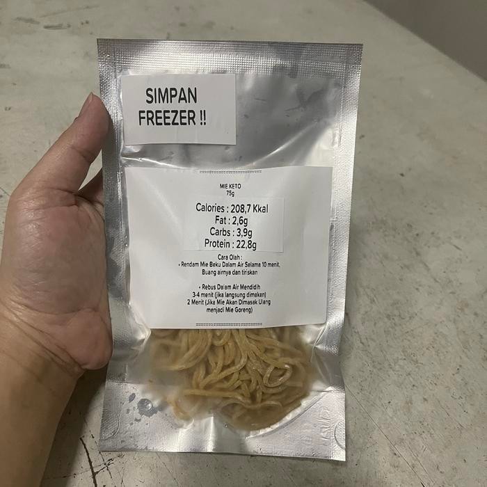 

SemuAReadyYaB0Zq- Bakmie keriting Mie Basah Keto Low Carb Diabetes 100gr