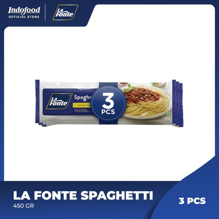 

SemuAReadyYaB0Zq- 3 Pcs - La Fonte Spaghetti 450gr