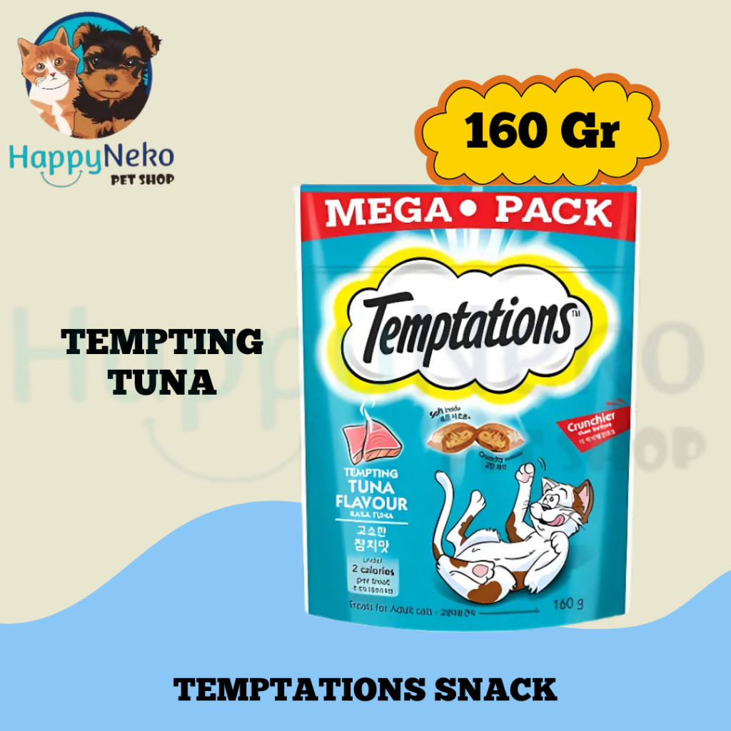 WHISKAS TEMPTATIONS SNACK KUCING MEGA PACK 160GR CEMILAN KUCING