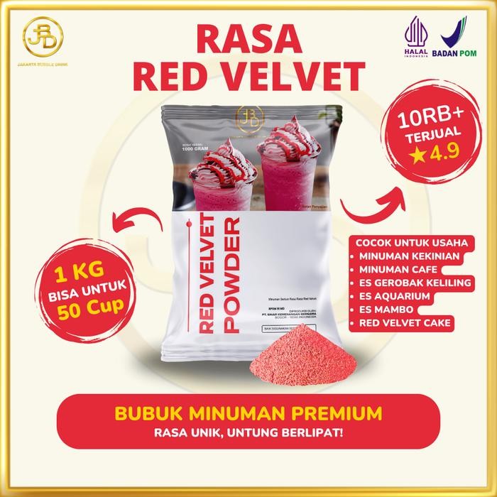 

BnyKpilihAnSkrG- Bubuk Minuman Premium Red Velvet Jakarta Bubble Drink