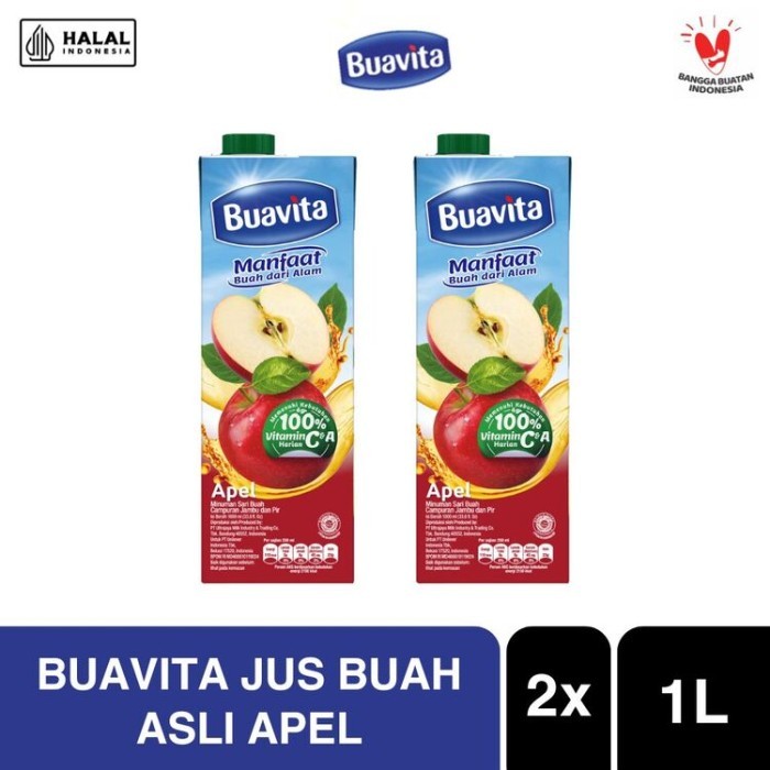 

BnyKpilihAnSkrG- Buavita Juice Apel 1000ML Twinpack