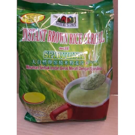 

BnyKpilihAnSkrG- Spirulina Instant Brown Rice Cereal ( cover hijau )