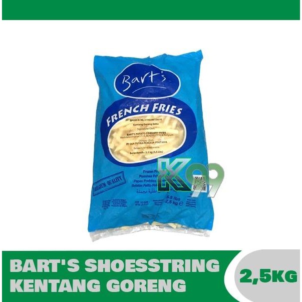 

BnyKBonusBelidiMari- Kentang Goreng Barts shoestring 1kg dan 2.5kg french fries aviko