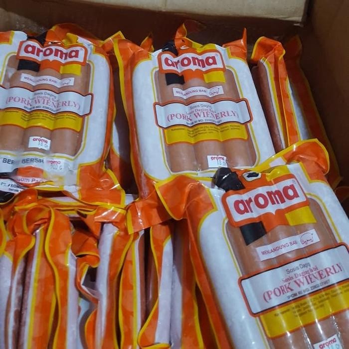 

BnyKBonusBelidiMari- PORK WIENERLY SAUSAGE SOSIS BABI AROMA BALI 500Gram per bungkus