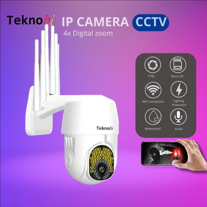 Klik- Kamera Cctv Ip Camera Wifi Ptz Teknobi Auto Tracking Mengikuti Gerakan Cloud