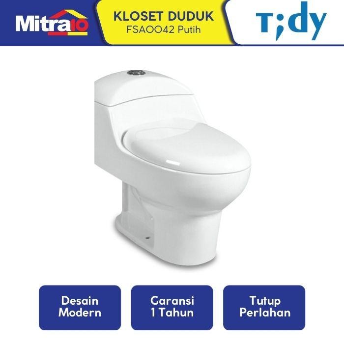 PREMIUM Tidy Closet Duduk Satu Bagian FSA0042 Putih