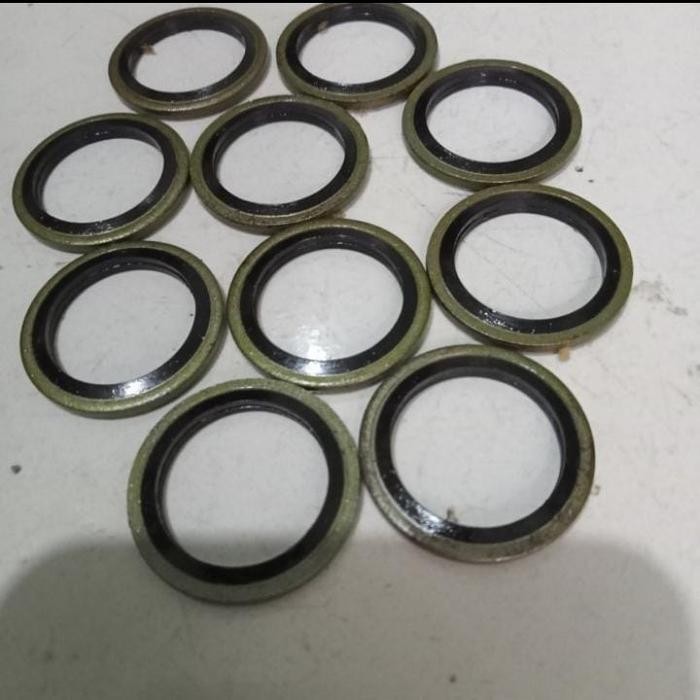 PREMIUM Seal Ring Karet Selang Rem M10 Baut 14 Banjo kaliper anti Bocor
