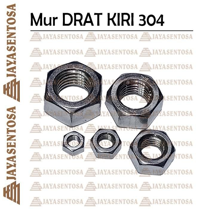 PREMIUM Mur Hex DRAT KIRI M8 Stainless 304