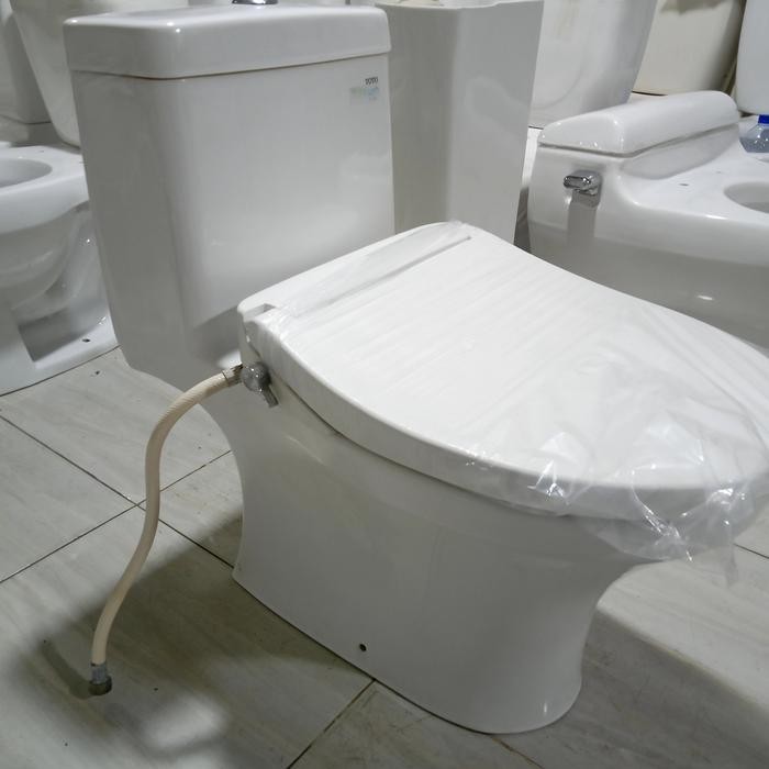 PREMIUM closet duduk Toto cw630j closet duduk tombol atas one piece