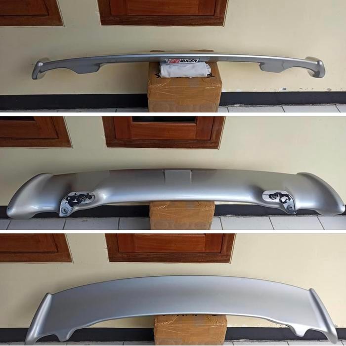 PREMIUM Spoiler Jazz GE8 Mugen + Emblem Warna Silver Ori