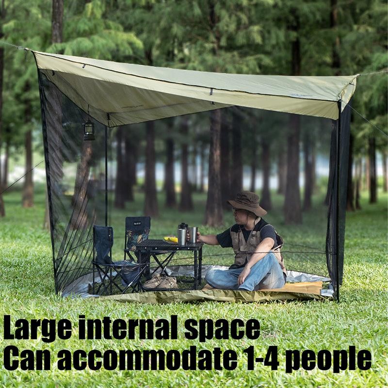 Canopy Tent Camping Canopy Large Space Outdoor Portable Camping Sun Shelter Patio BBQ Canopy Tent Fo