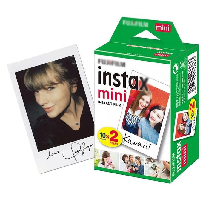 Lenz- Fujifilm Refill Instax Mini Film Twinpack Plain - Isi 20 Lembar Polos