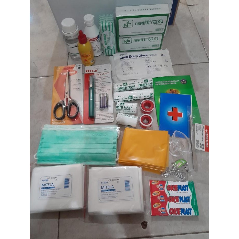 Isi Kotak P3K Type A B dan C / Refil Isi P3K