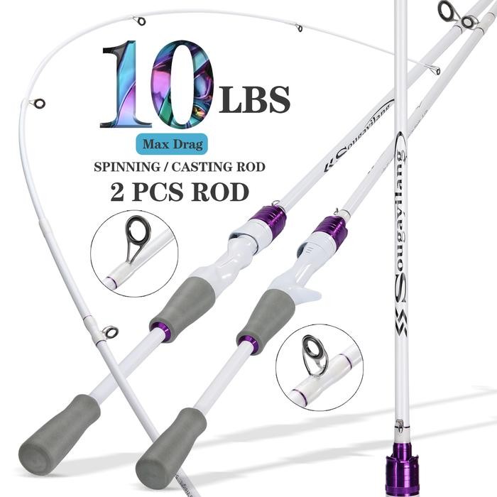 sougayilang joran pancing 1.8m karbon tinggi joran putar/casting joran pancing kuat 100% serat