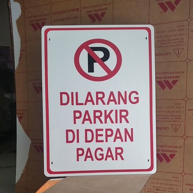 

Dilarang Parkir Didepan Pagar Sn In Rambu Acrylik Stiker Cuting