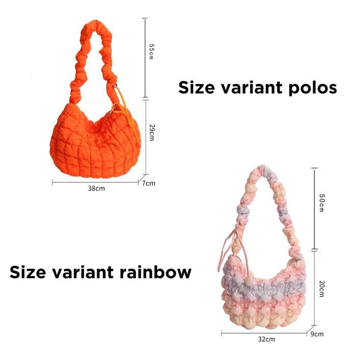 tas selempang wanita puffy sling bag tas serut korea kekinian tas bahu import sb024 boega serut