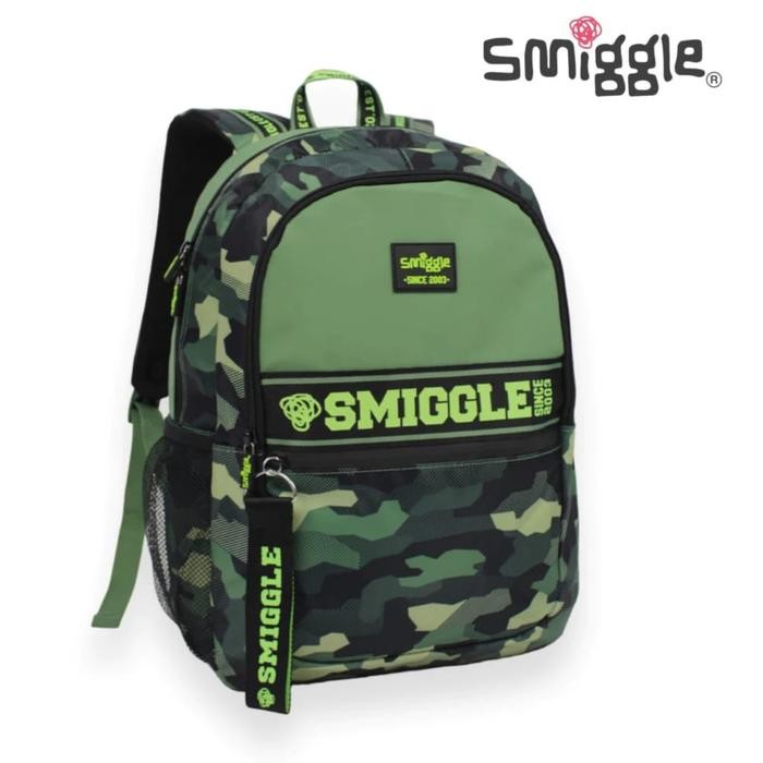 Smiggle Army Backpack/Tas Ransel Anak SD/Kado/Ori/School Bag