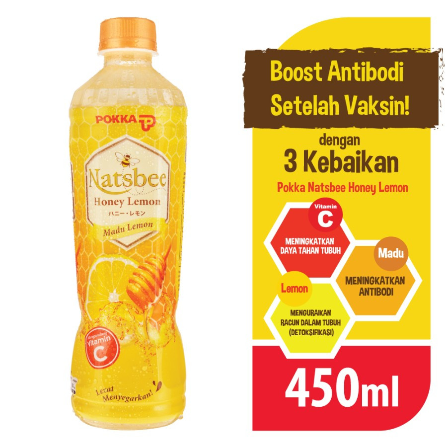 

Pokka Natsbee Honey Lemon - 450 ml ( 1 ctn = 24 pcs )
