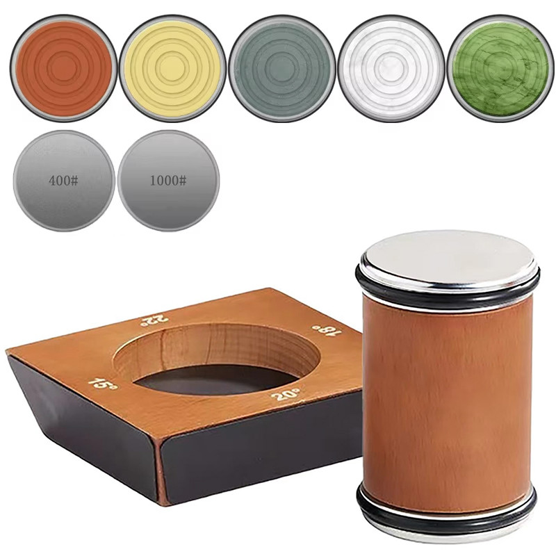 

4 Angles Rolling Knife Sharpener Kit For Straight Edge Roller Knife Sharpening With Industry